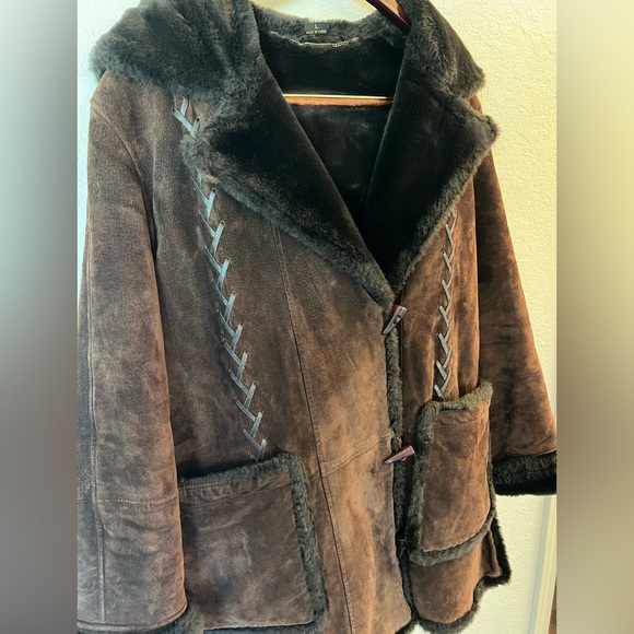 Vintage Fleet Street Leather Mid-Length Coat - Picture 11 of 12